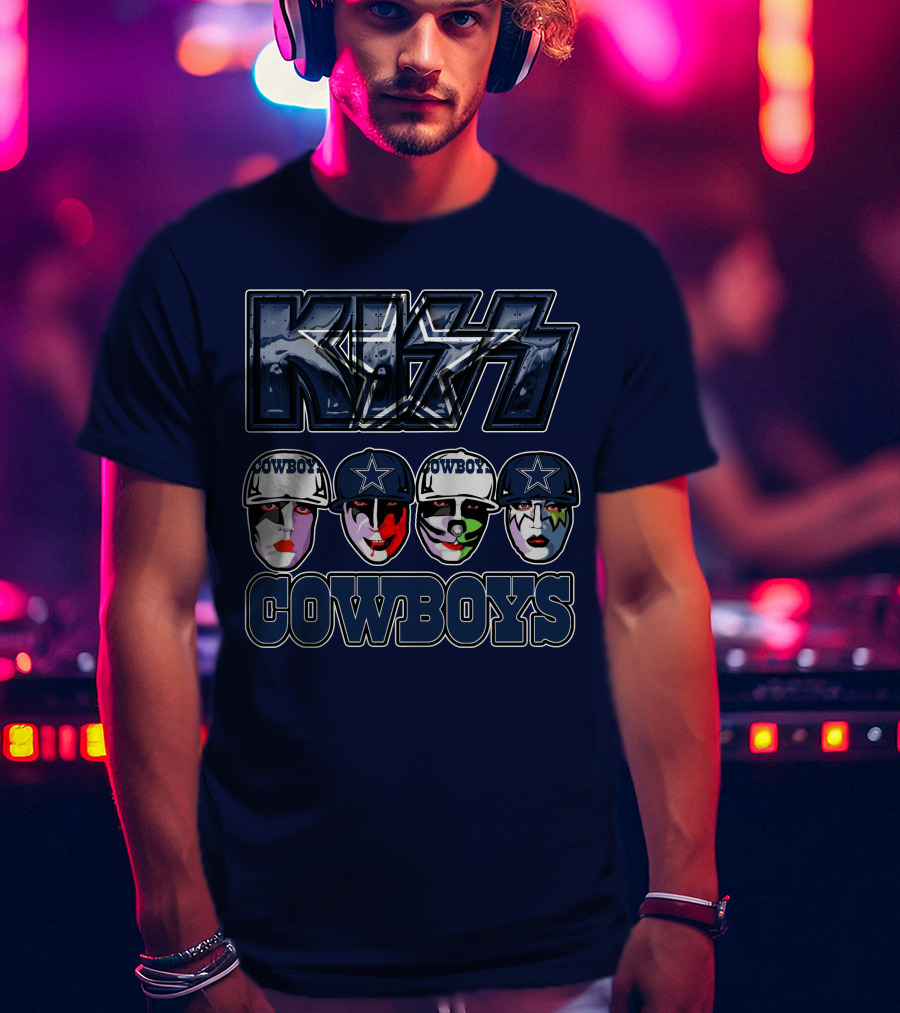 KISS Dallas Cowboys NFL Facepaint T-Shirt