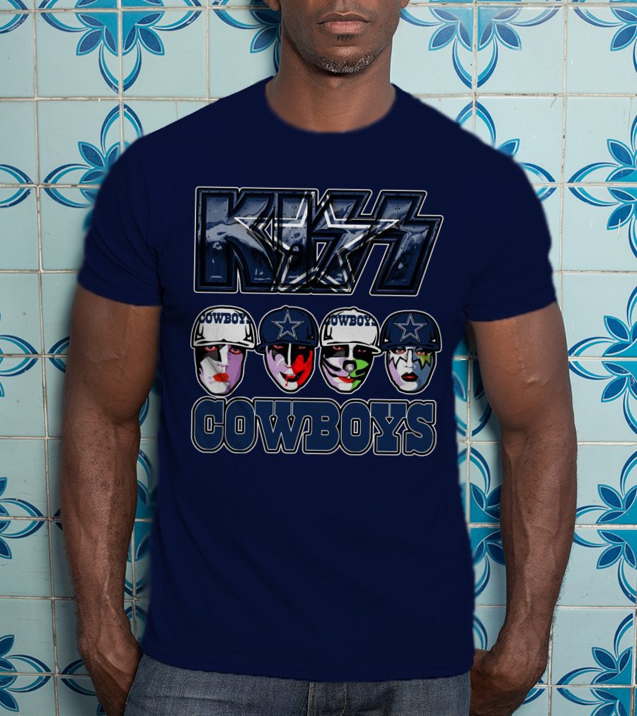 KISS Dallas Cowboys NFL Facepaint T-Shirt