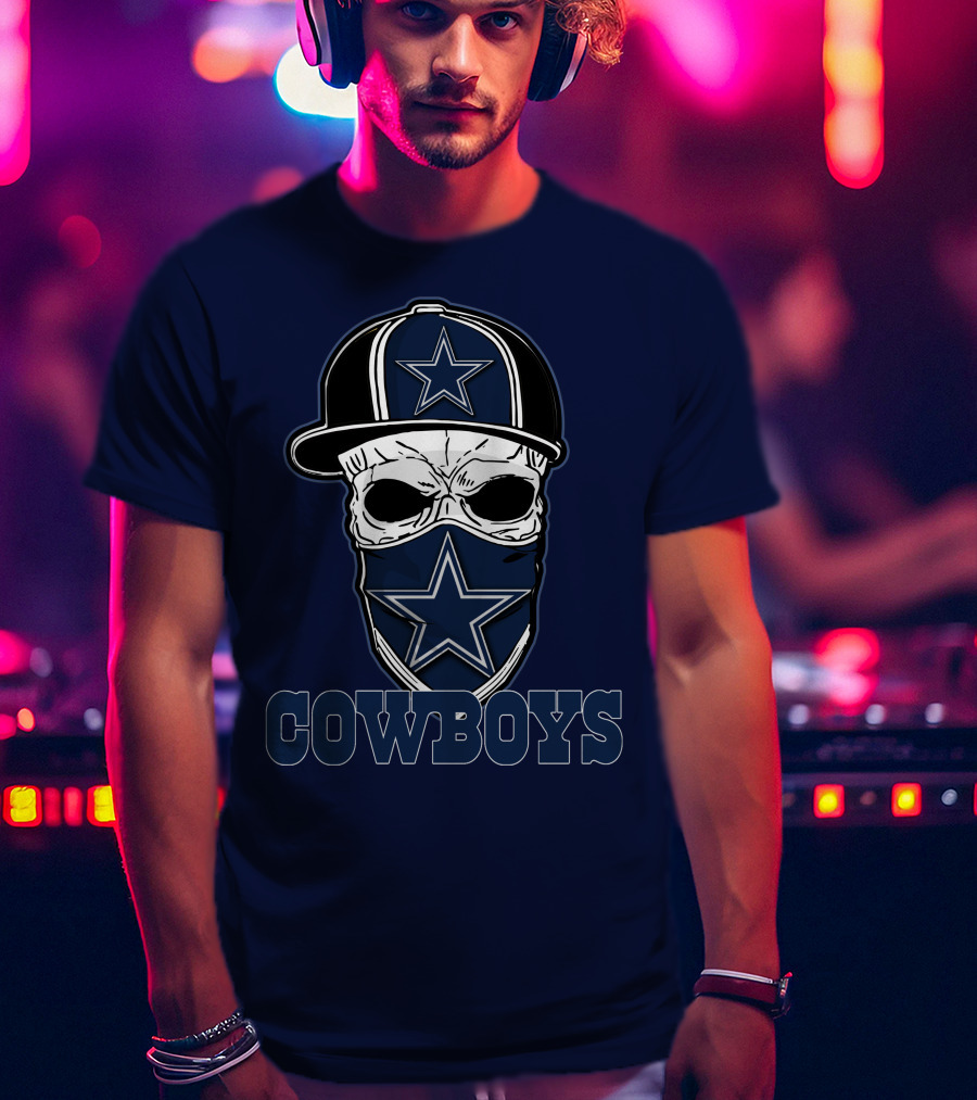 Cowboys Skull Star Hat T-Shirt