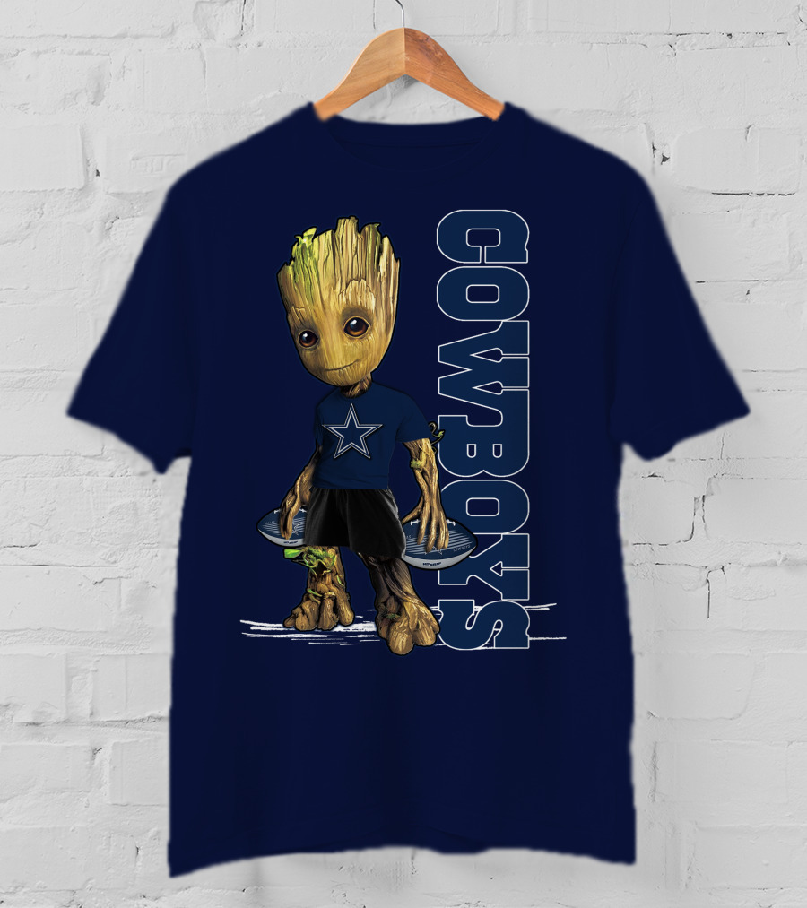Groot Dallas Cowboys Star Fan T-Shirt