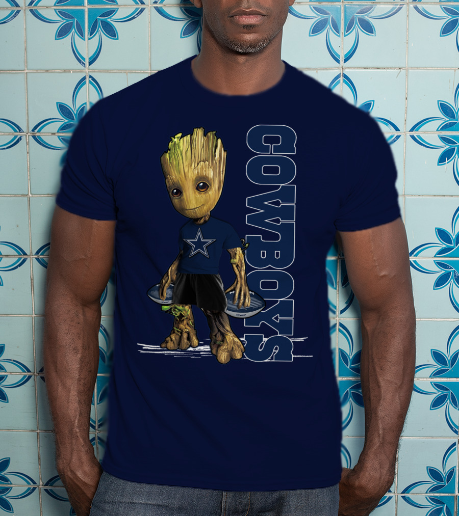 Groot Dallas Cowboys Star Fan T-Shirt