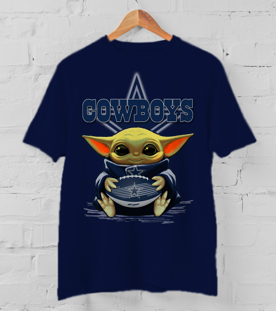 Yoda Cowboys Football Star Wars Dallas Fan Gear T-Shirt
