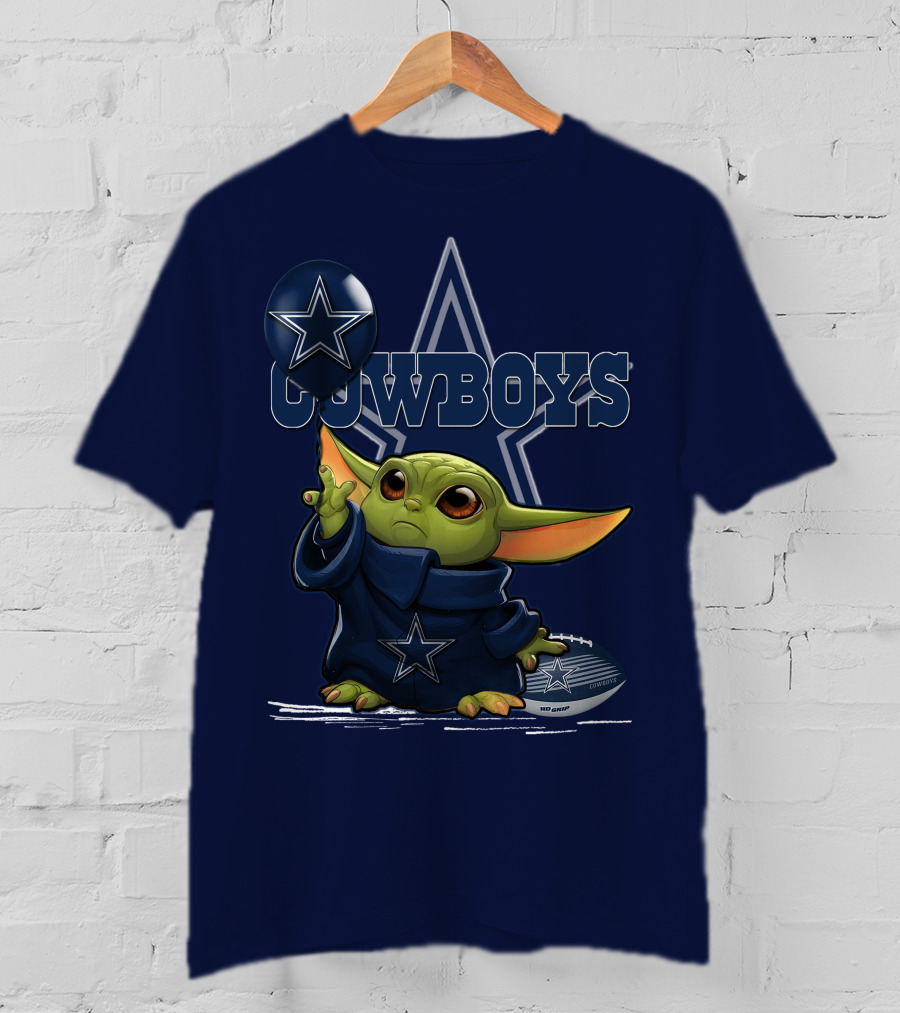 Yoda Dallas Cowboys Star Football Fan T-Shirt
