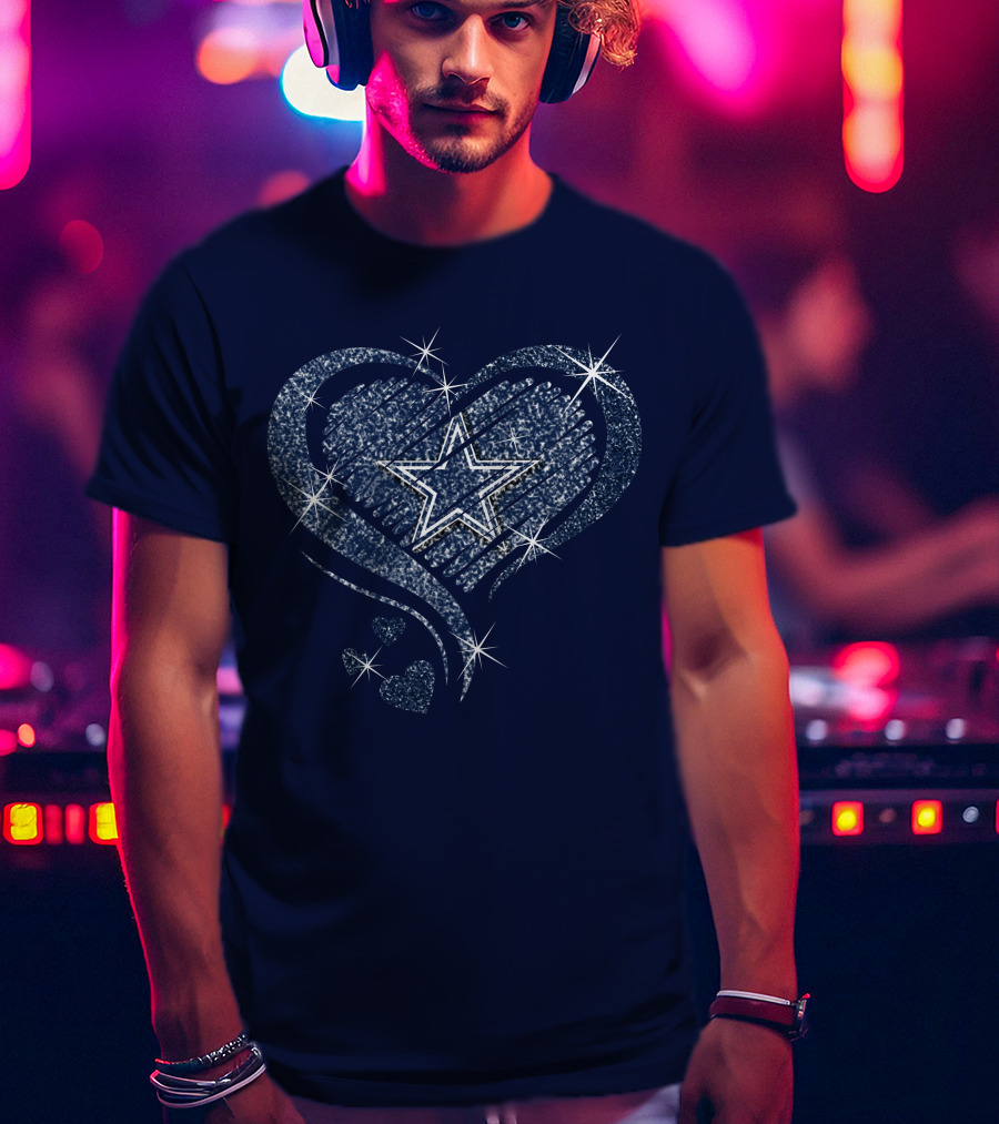 Heart Diamond Star DALLAS COWBOYS T-Shirt