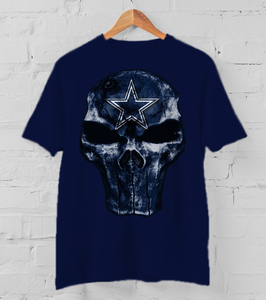 Dallas Cowboys Skull Star Emblem T-Shirt