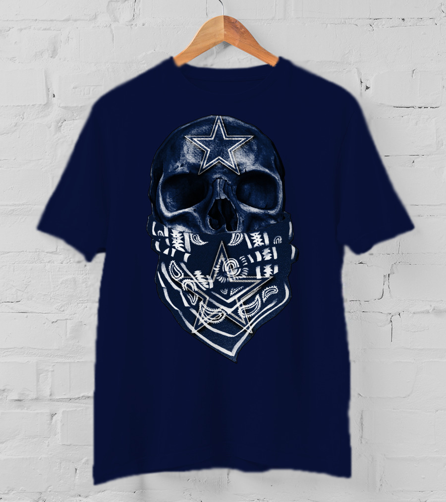 Dallas Cowboys Skull Bandana T-Shirt