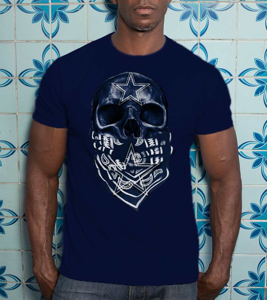 Dallas Cowboys Skull Bandana T-Shirt