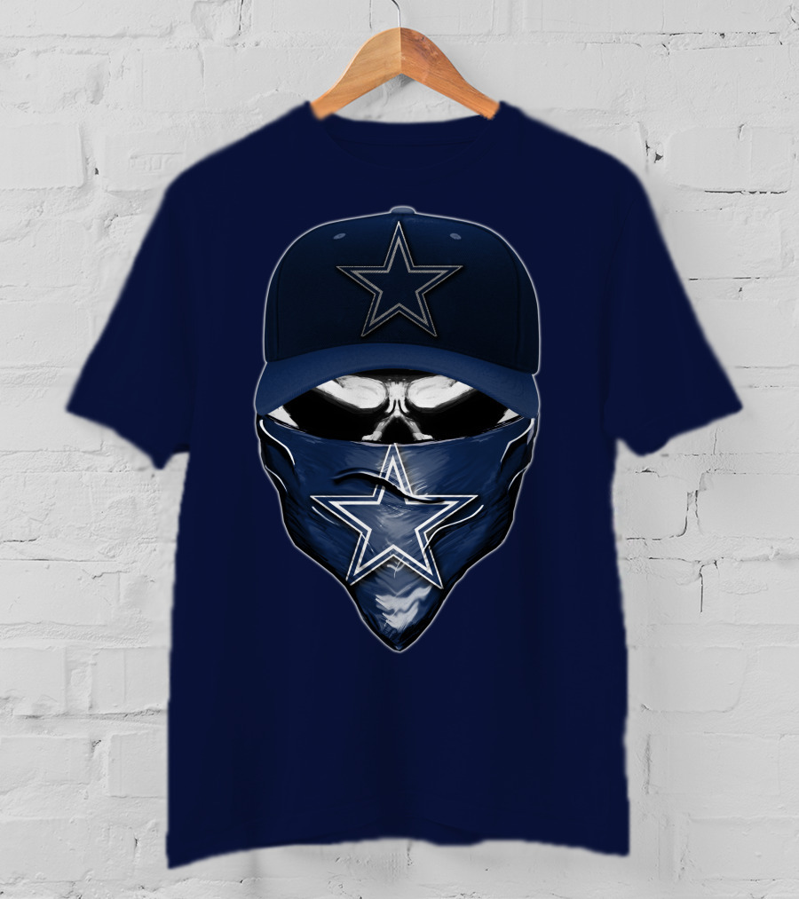 Dallas Cowboys Skull Star Logo Fan Gear T-Shirt