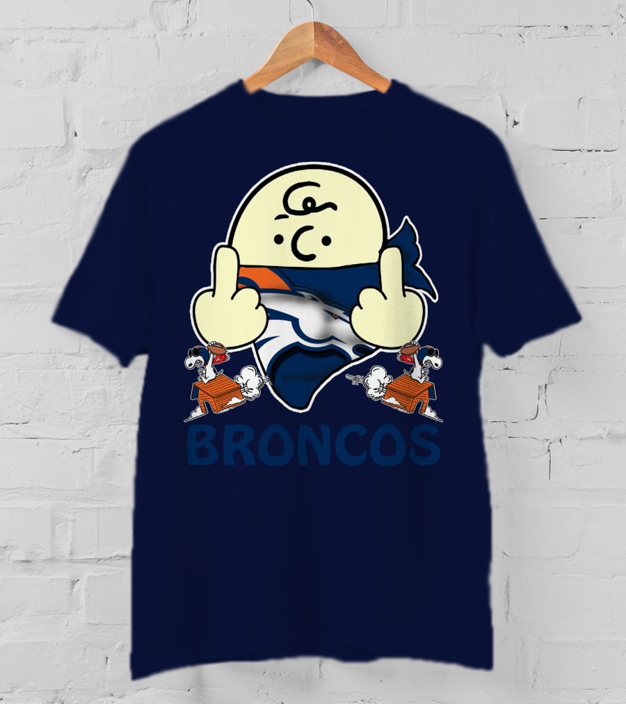 Denver Broncos 28 Iconic Cartoon Characters And Football Team T-Shirt
