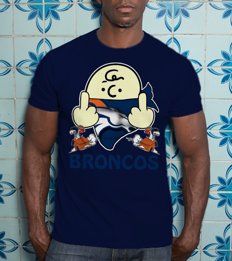Denver Broncos 28 Iconic Cartoon Characters And Football Team T-Shirt