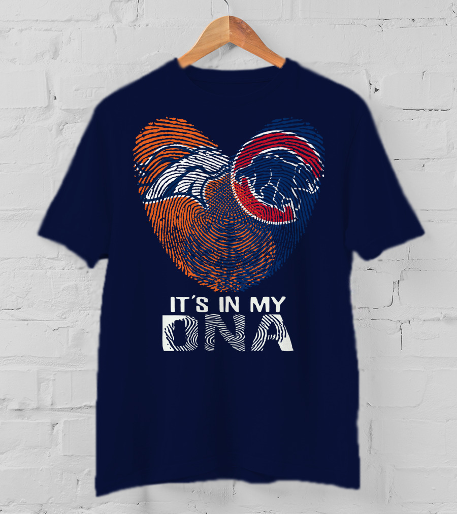 Denver Broncos It's In My Dna Fingerprint T-Shirt