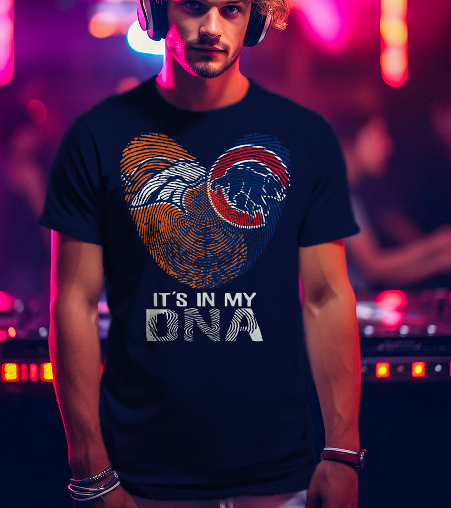 Denver Broncos It's In My Dna Fingerprint T-Shirt