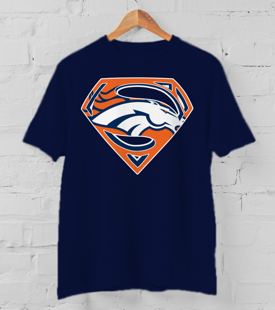 Denver Broncos Superhero Logo T-Shirt