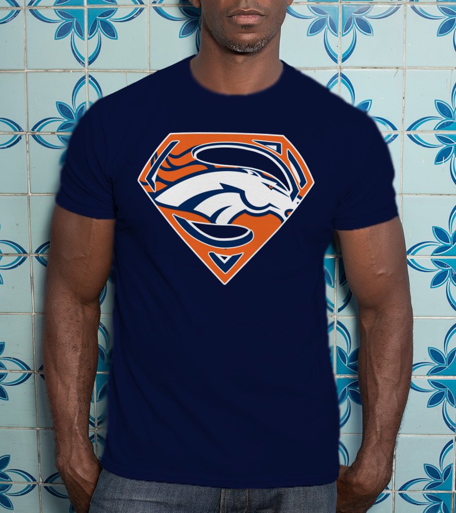 Denver Broncos Superhero Logo T-Shirt