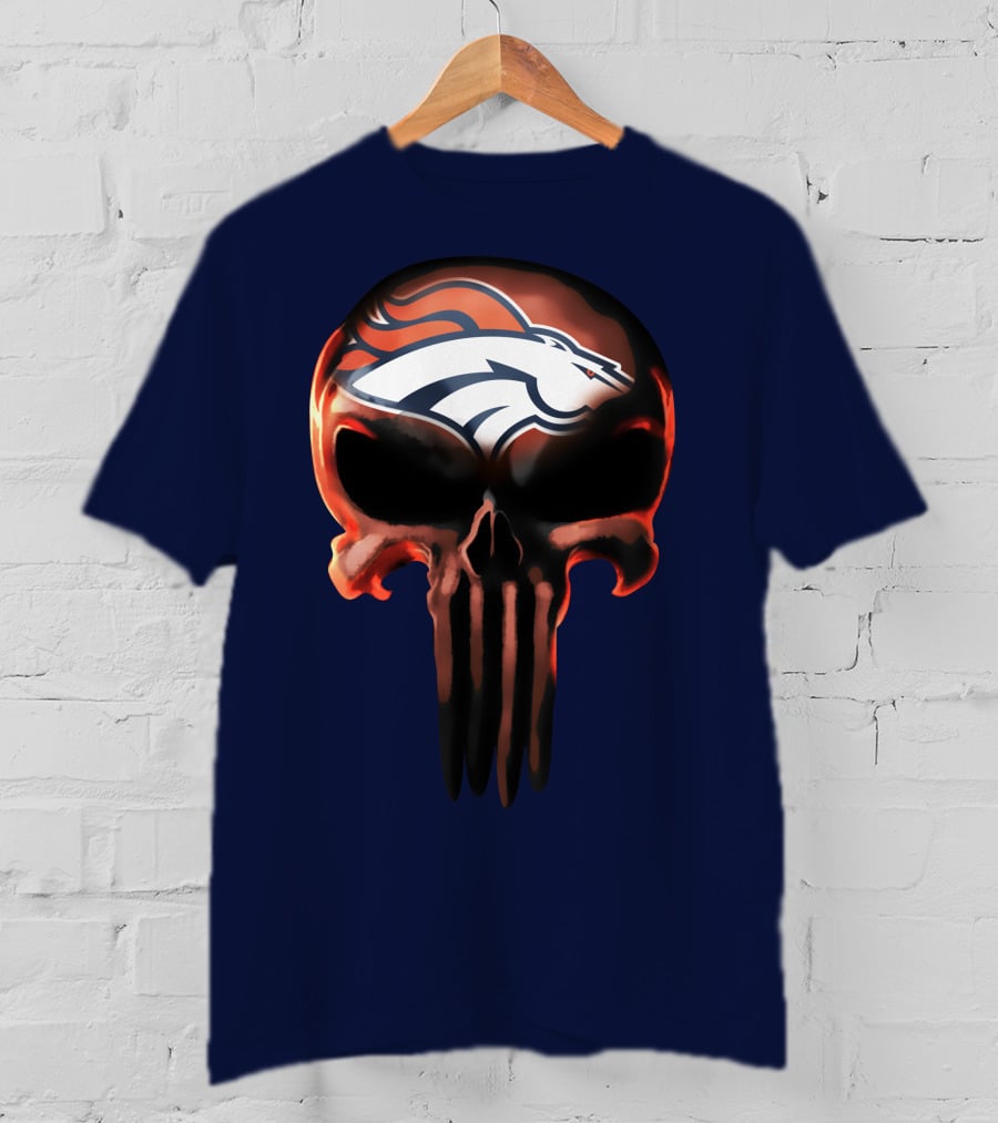 Denver Broncos Skull T-Shirt