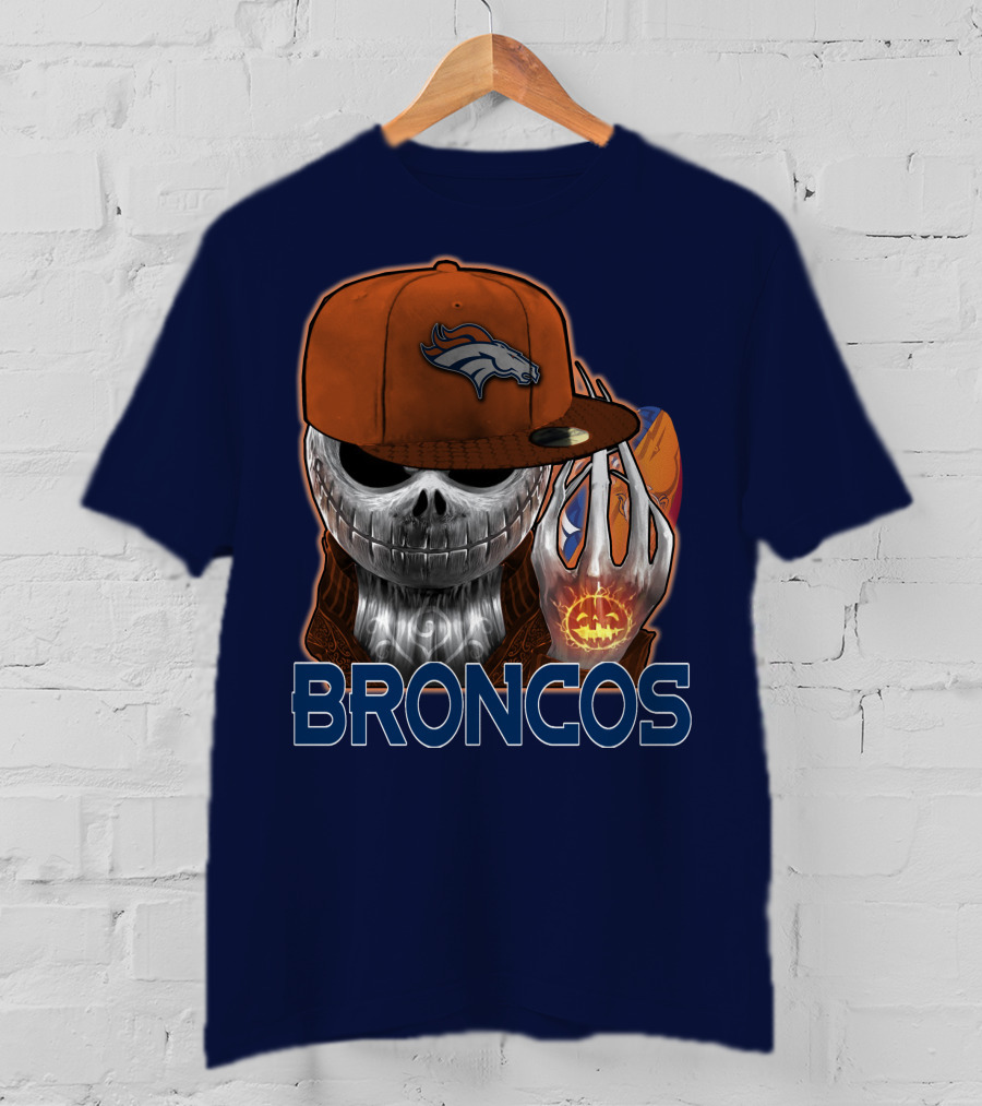 Jackskull Broncos Halloween T-Shirt