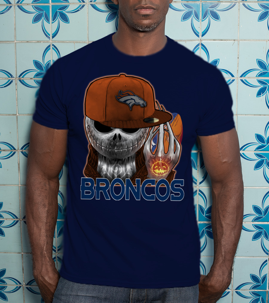 Jackskull Broncos Halloween T-Shirt