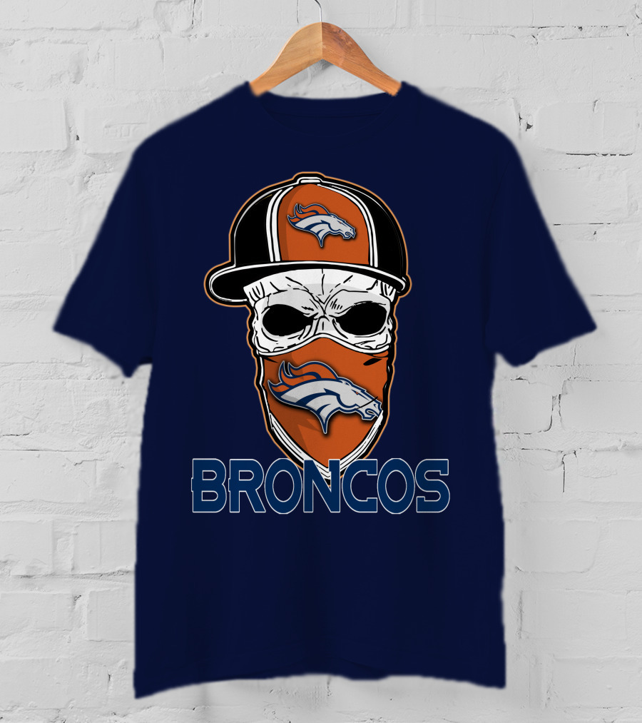 Broncos Skull Hat Denver Broncos T-Shirt
