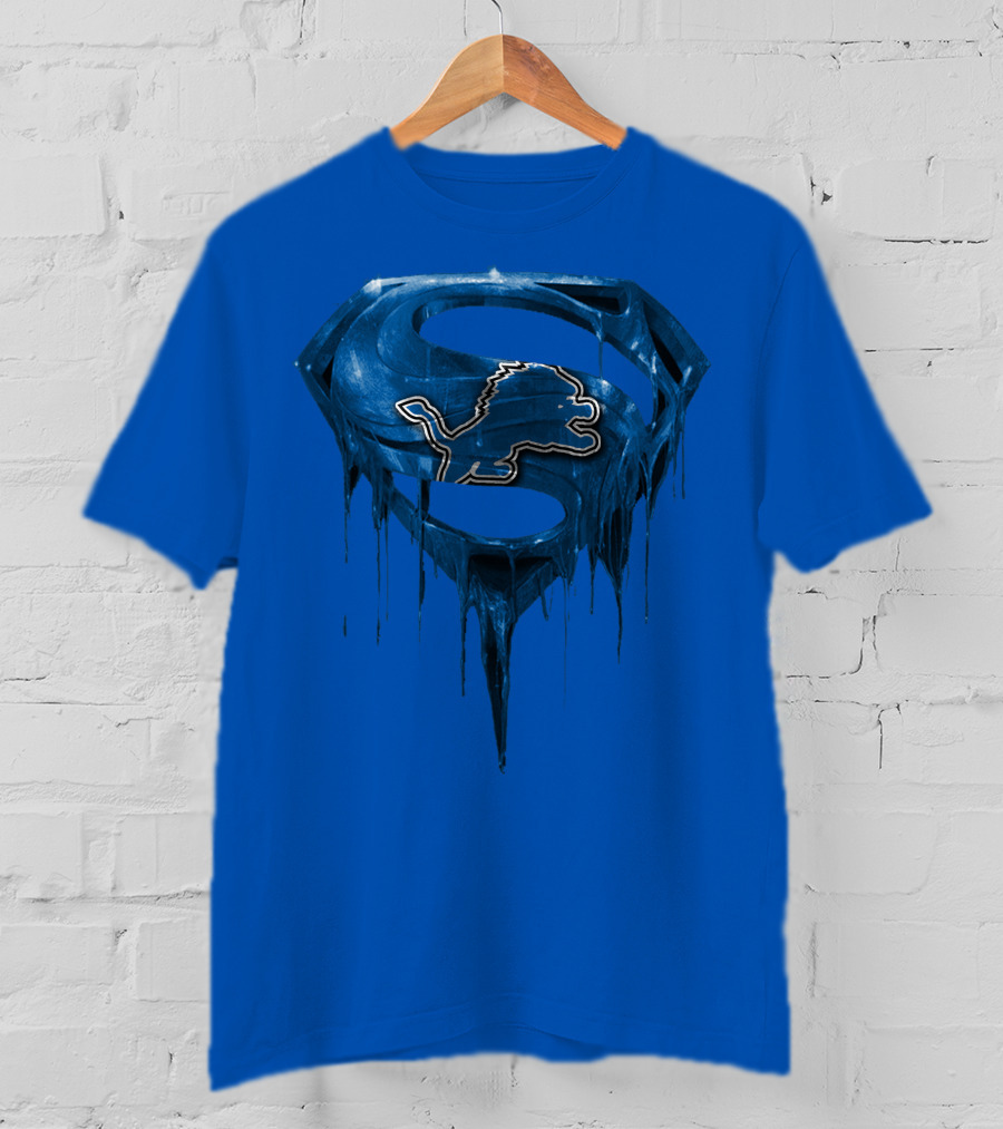 Detroit Lions Superman Symbol Spm T-Shirt
