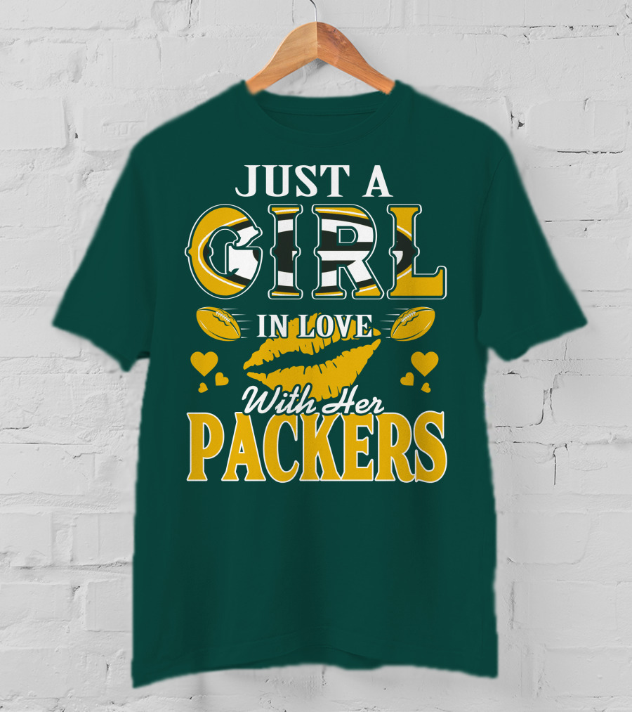 Just A Girl In Love With Her Packers T-Shirt