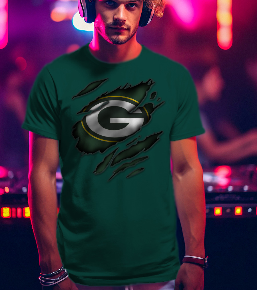 Green Bay Packers Iconic G Logo Tear-Away T-Shirt