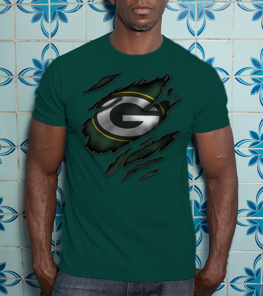 Green Bay Packers Iconic G Logo Tear-Away T-Shirt