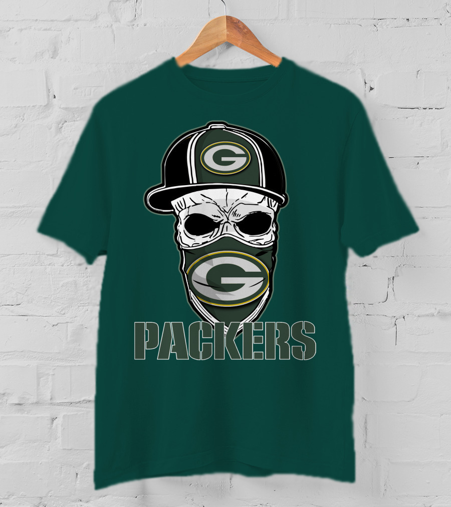 Packers Skull Hat Green Bay Packers T-Shirt