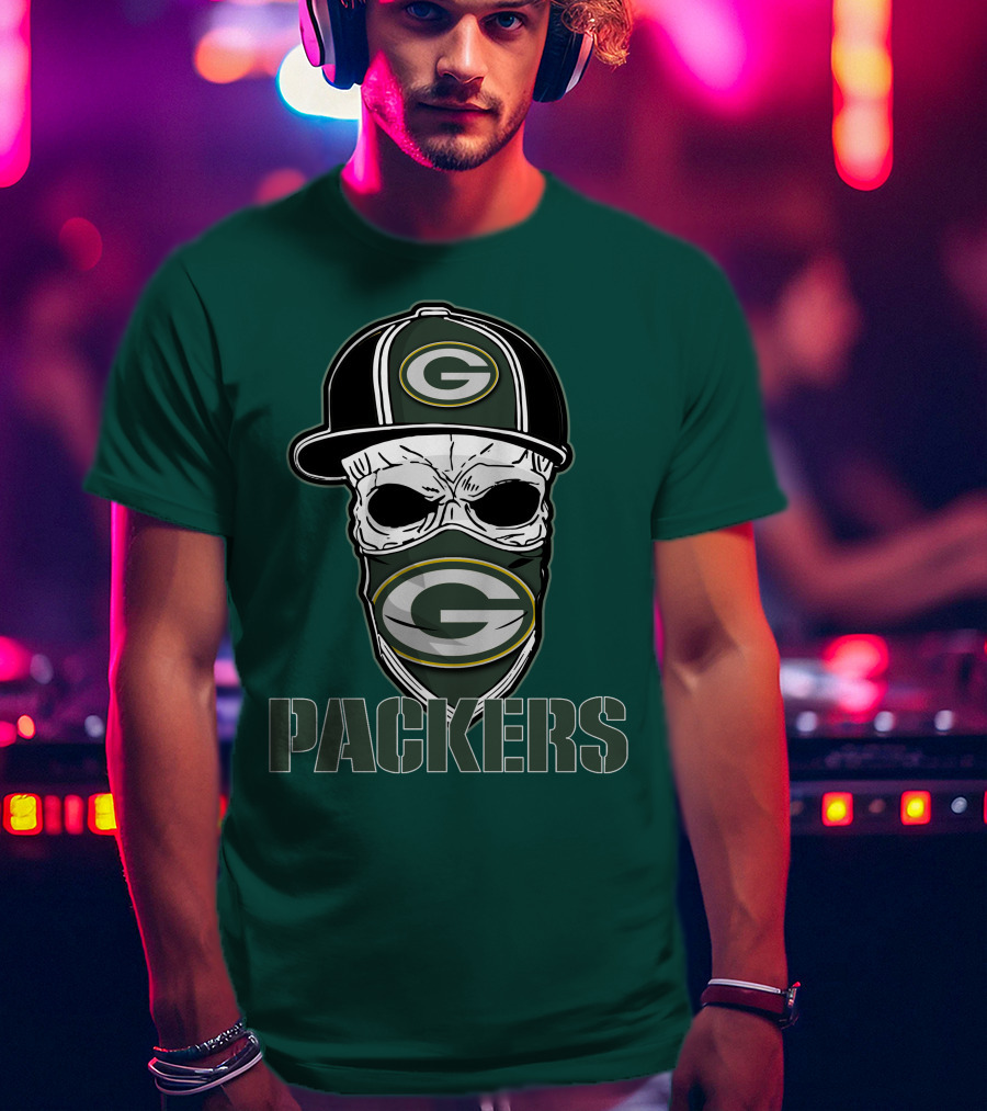 Packers Skull Hat Green Bay Packers T-Shirt