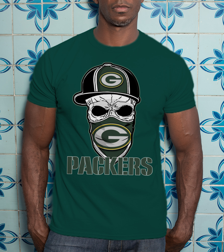 Packers Skull Hat Green Bay Packers T-Shirt
