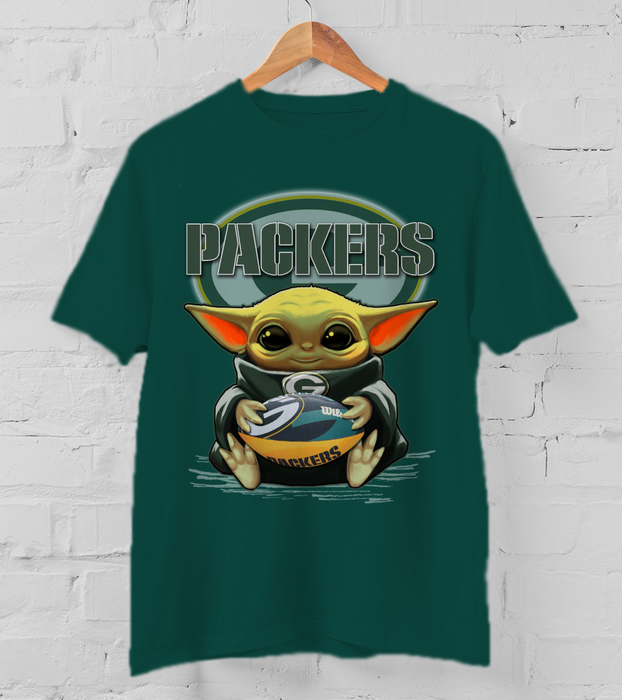 Packers Yoda Holding Green Bay Football T-Shirt
