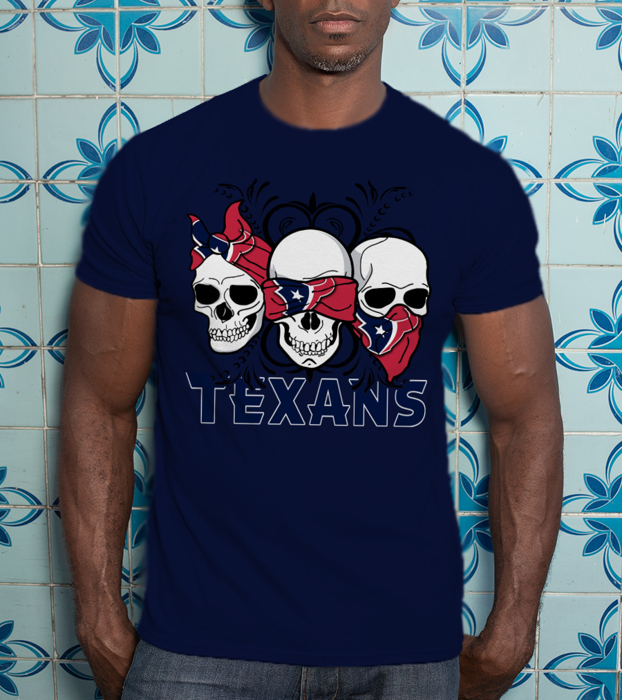 Texans Skull Trio Bandana T-Shirt