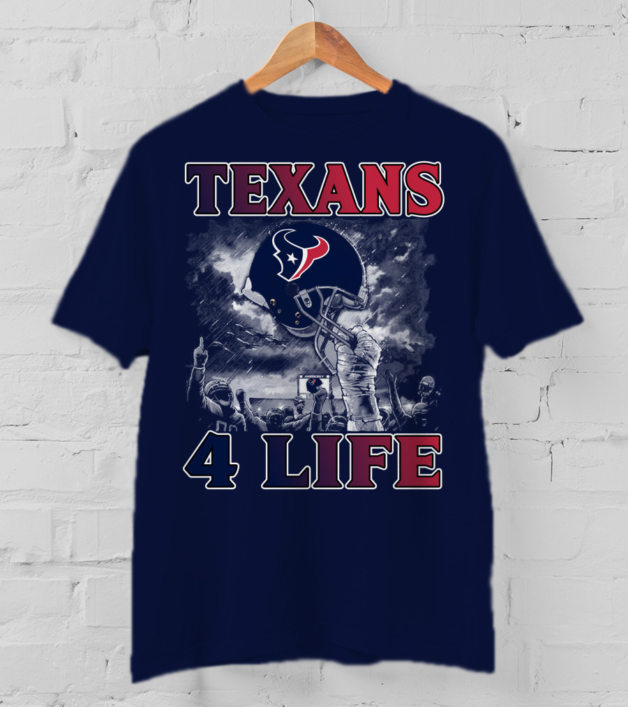 Texans 4 Life Helmet Celebration T-Shirt