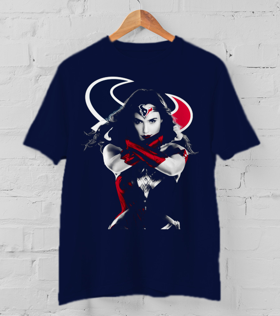 Houston Texans Wonder Woman Hero Icon T-Shirt