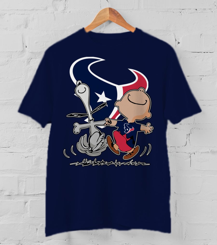 Houston Texans Snoopy And Friends Dance Vui Lòng Không Dùng Peanυts Này T-Shirt
