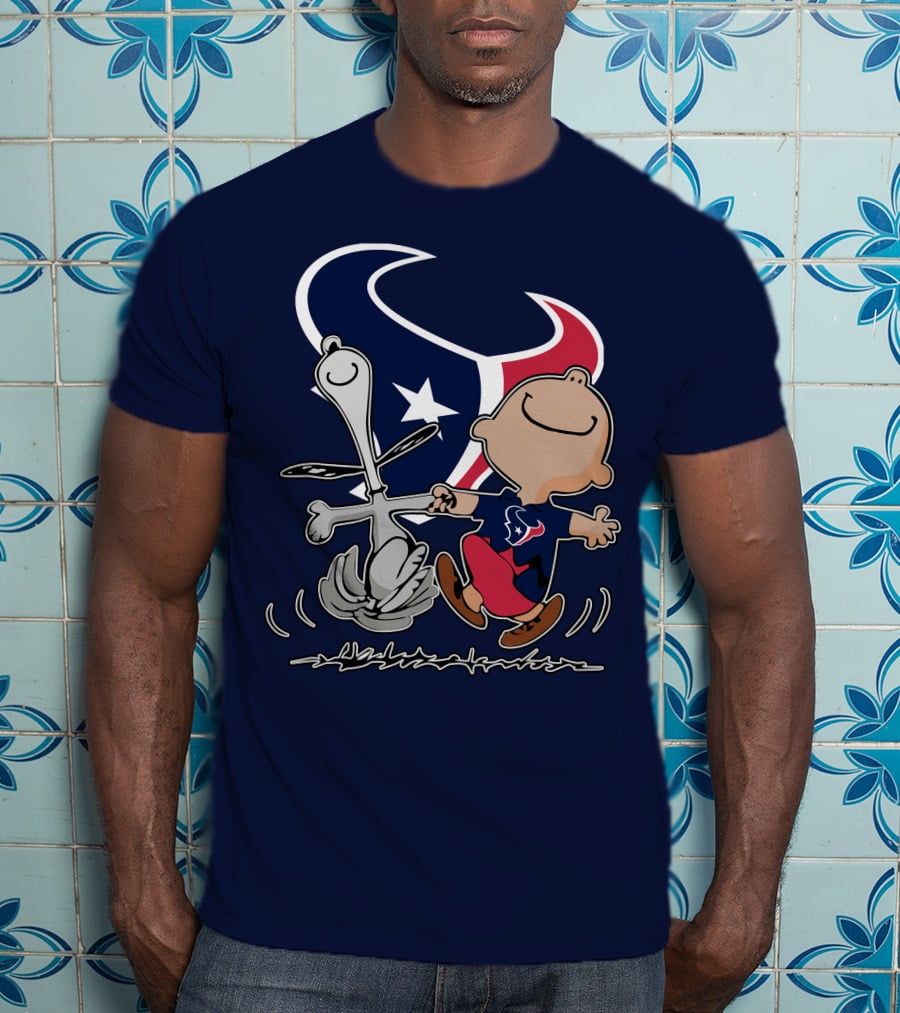 Houston Texans Snoopy And Friends Dance Vui Lòng Không Dùng Peanυts Này T-Shirt