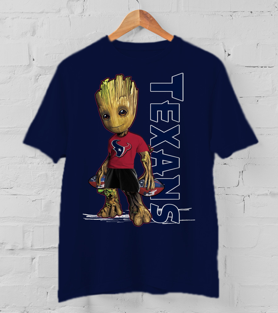 Groot Houston Texans NFL Team Fan Mascot T-Shirt