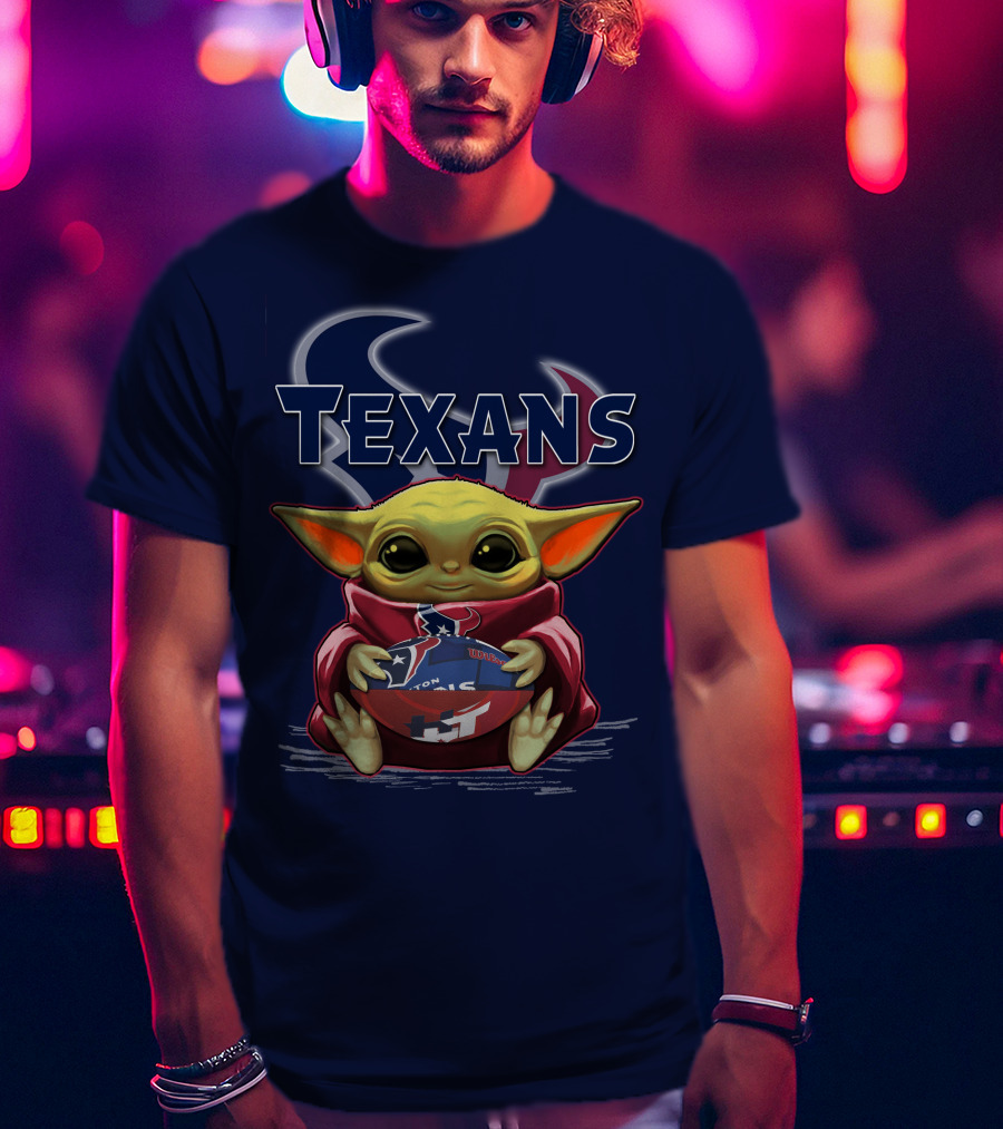 Yoda Texans Football Houston HT T-Shirt