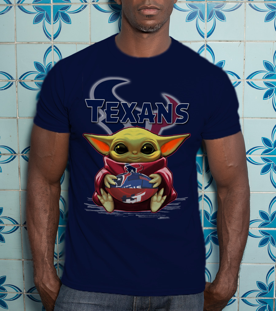 Yoda Texans Football Houston HT T-Shirt