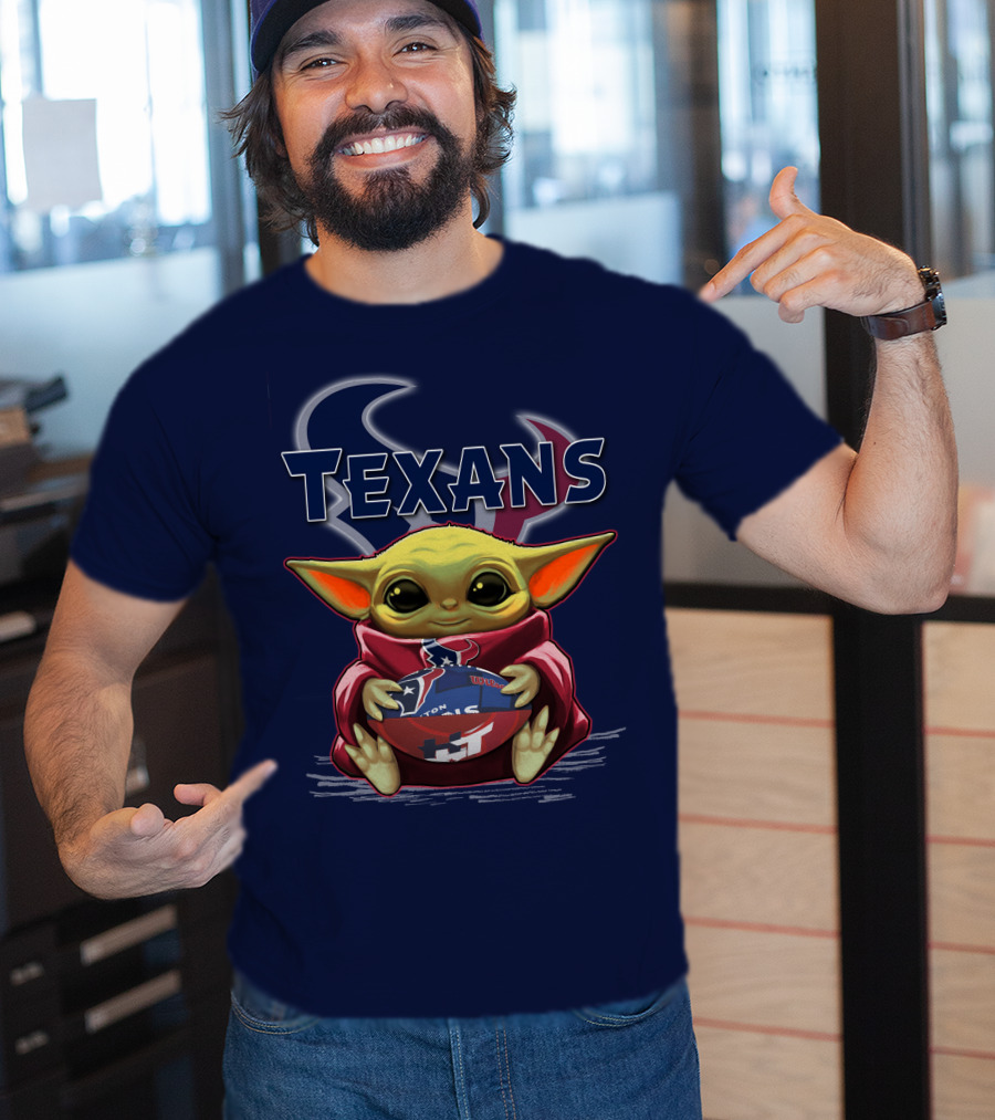 Yoda Texans Football Houston HT T-Shirt