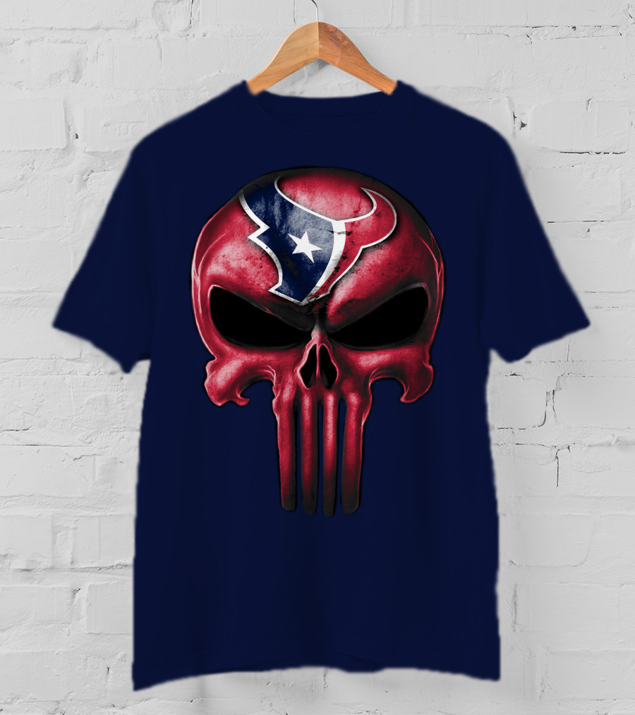 Punisher Skull Houston Texans T-Shirt