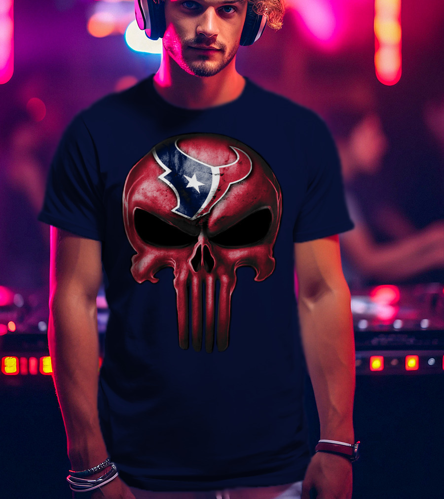 Punisher Skull Houston Texans T-Shirt
