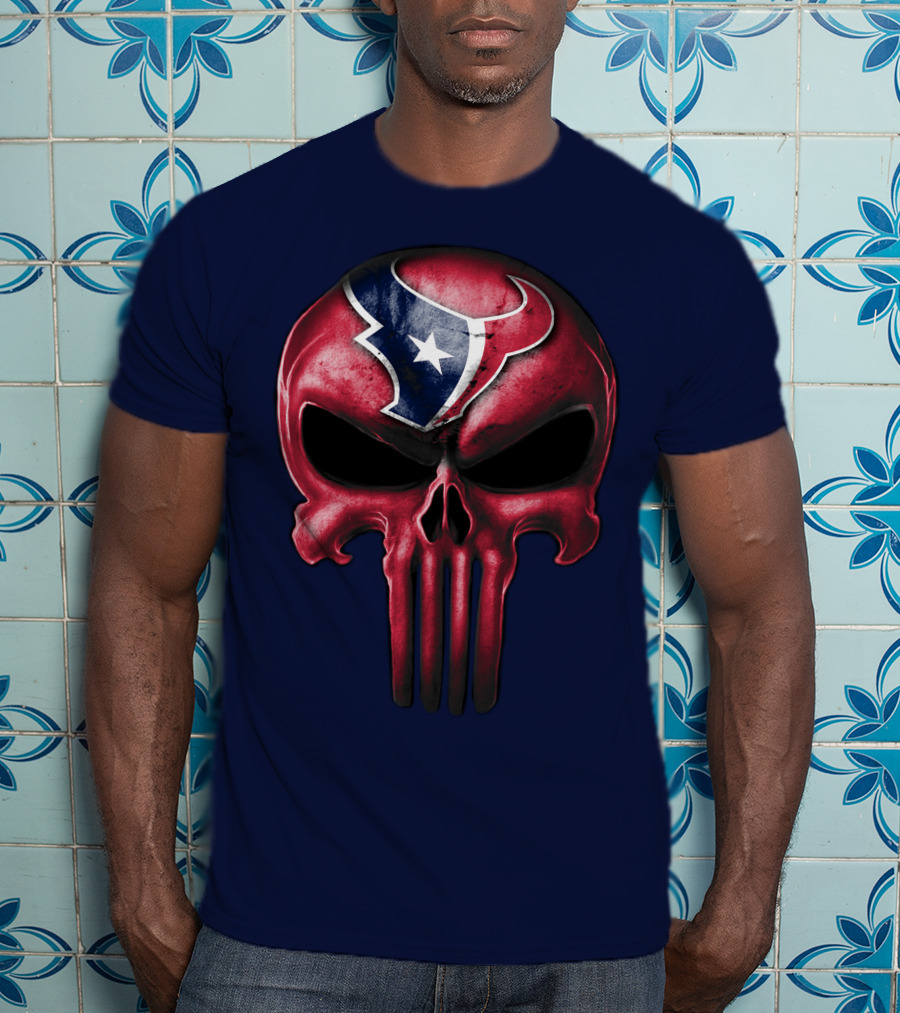 Punisher Skull Houston Texans T-Shirt