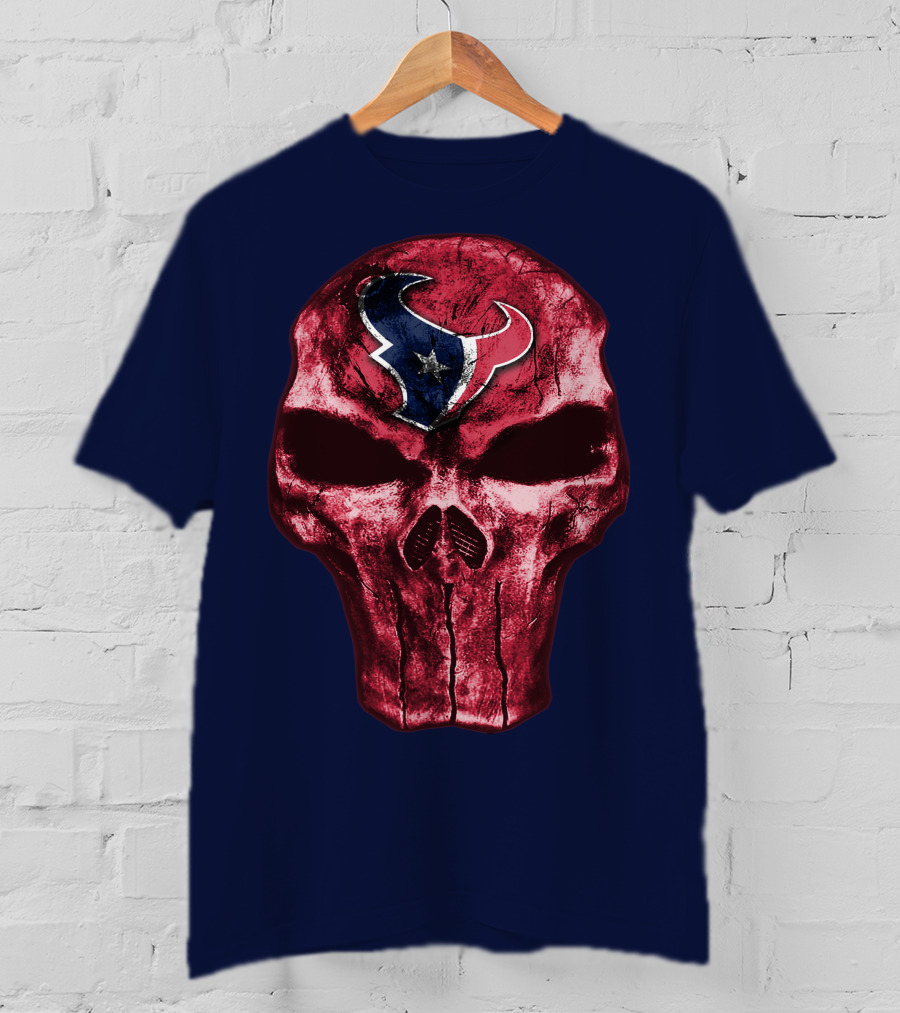 Houston Texans Skull Emblem T-Shirt