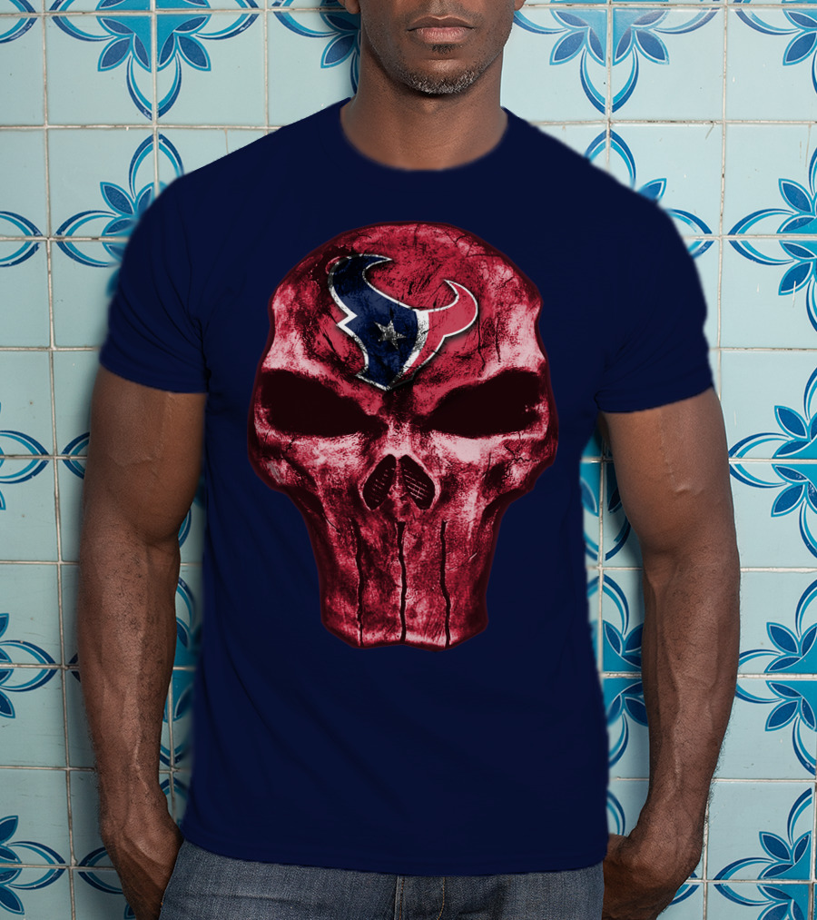 Houston Texans Skull Emblem T-Shirt