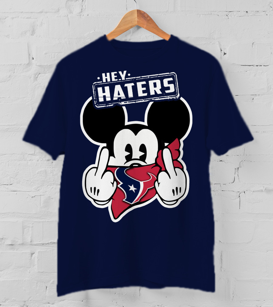 Hey Haters Mick Houston Texans Bandana Display T-Shirt