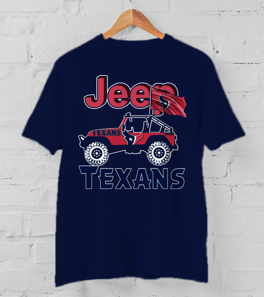 Jeep Texans Houston NFL Flag T-Shirt