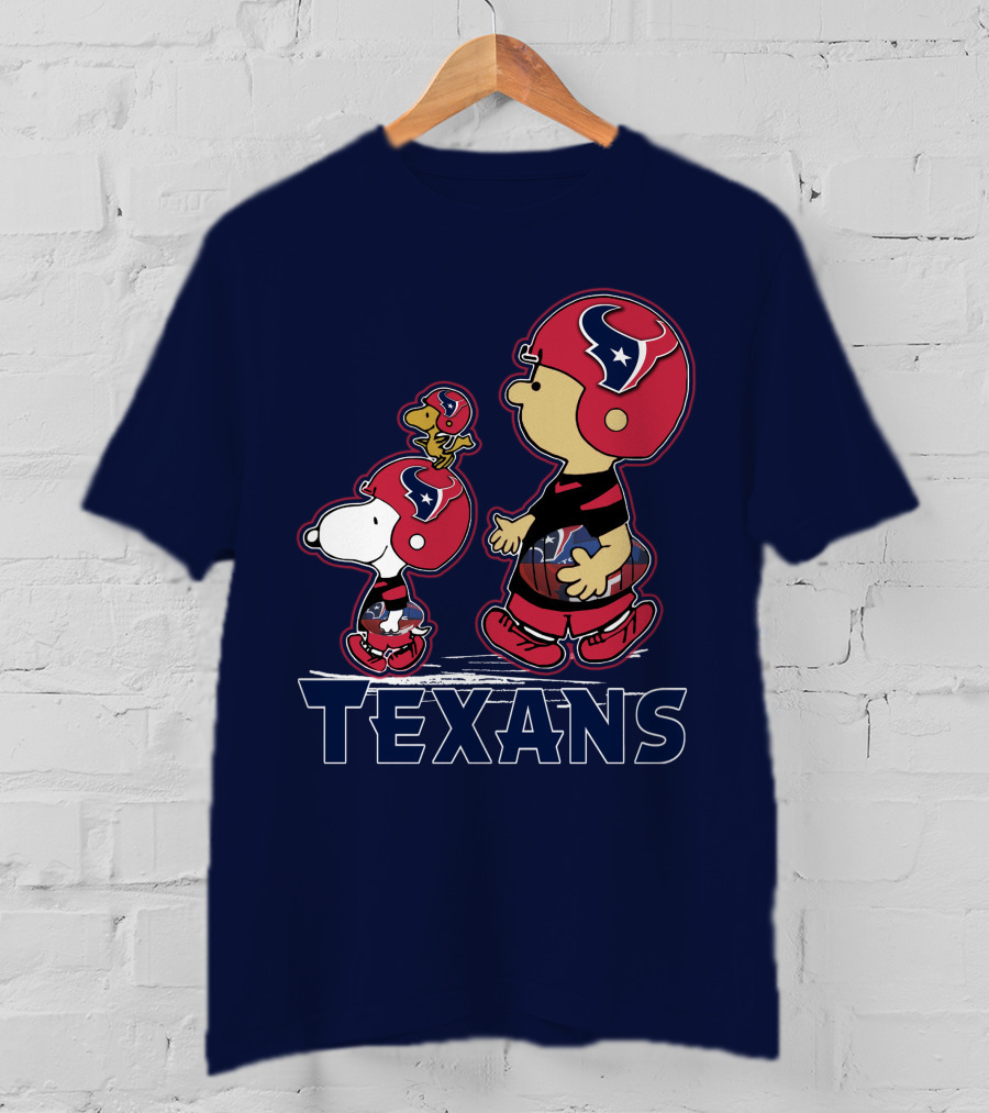 Houston Texans Snpfootball Cartoon Characters T-Shirt