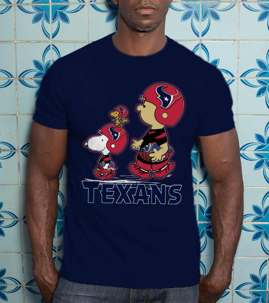 Houston Texans Snpfootball Cartoon Characters T-Shirt