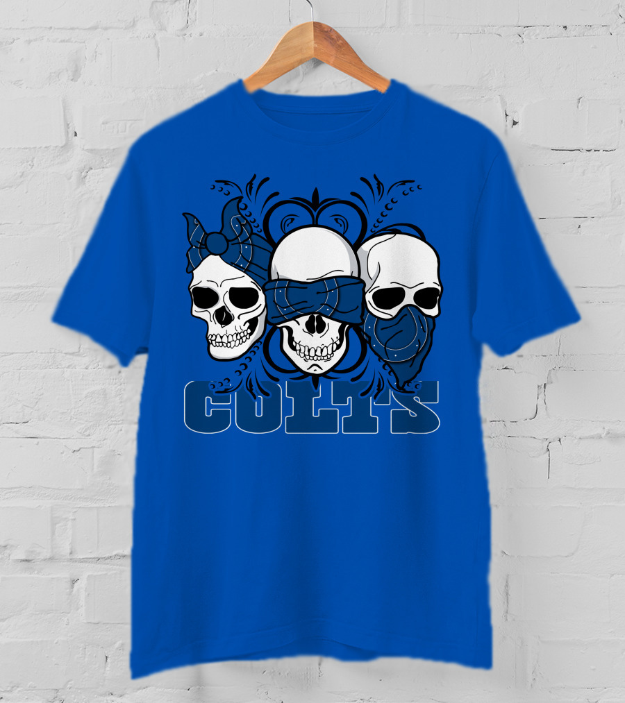 Colts 3 Skull Bandana T-Shirt