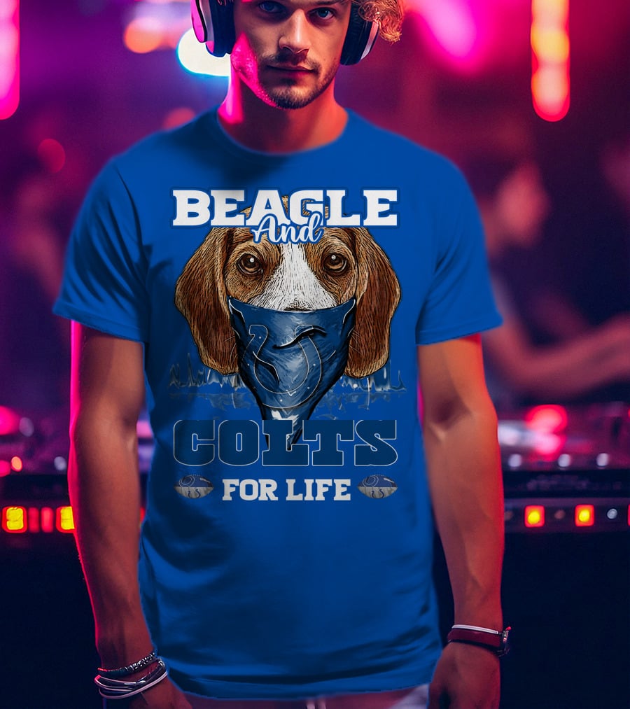 Beagle And Colts For Life Indianapolis Colts T-Shirt